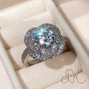 DENKAYS SILVER FLOWER RING